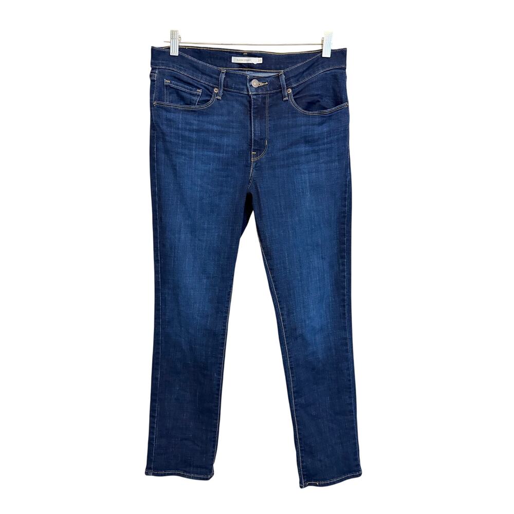Levi Strauss Classic Straight Leg Jeans Size 10 Dark Wash Denim Casual Outdoor